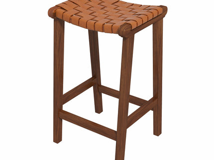 James - Mid-Century Modern Genuine Counter Stool