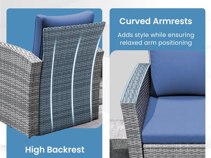 Modern Patio Set With Table And Cushions