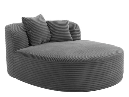 Modern Chaise Lounge Sofa Boneless Couch With Supportive Pillows