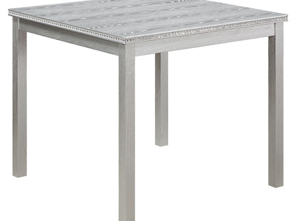 5 Pieces Wooden Dining Table Set, Square Table And 4 Upholstered Chairs