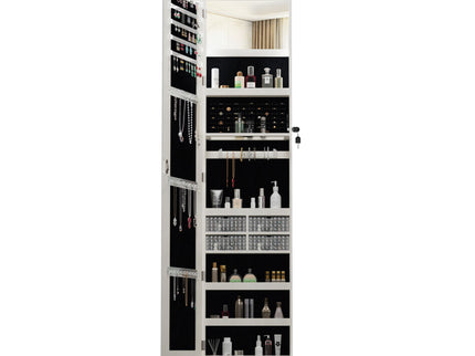 Swivel Jewelry Cabinet With Full Length Mirror