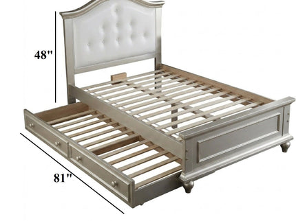 Contemporary Style Bed With Trundle