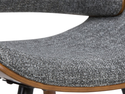Malden - Bentwood Upholstered Dining Chair With Wood Back