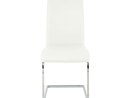 Modern Dining Chairs With Padded Seat And Metal Legs