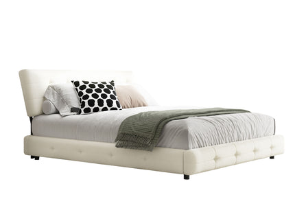 Tufted Headboard With Extra-Large Ultra-Soft Cloud Pillow Design
