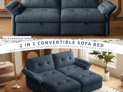 Sofa Bed, 2 In 1 Design For Living Rooms