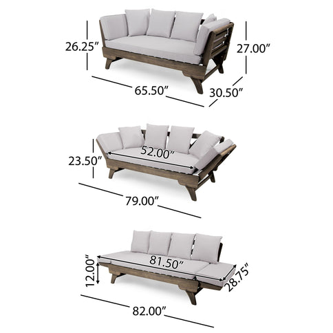 Ottavio - Convertible Sofa Daybed With Water Resistant Cushions