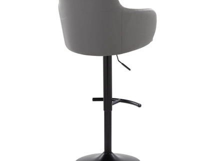 Boyne - Contemporary Adjustable Barstool With Swivel With Rounded T Footrest (Set of 2)