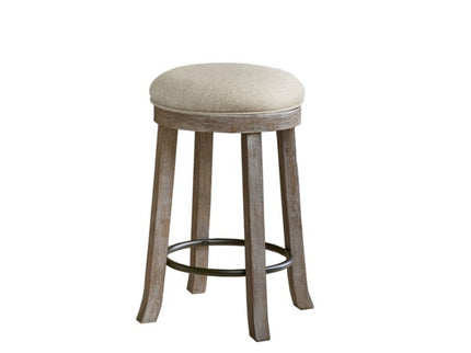 Swivel Counter Stool - Cream / Reclaimed Gray