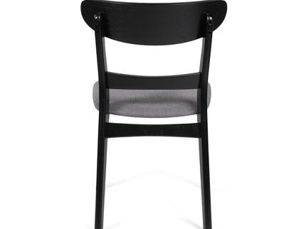 Modern Dining Chair With Upholstered Seat And Wood Frame