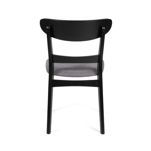 Modern Dining Chair With Upholstered Seat And Wood Frame