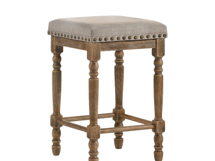 Farsiris - Weathered Counter Height Stool (Set 2) - Beige