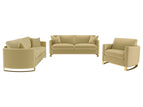 Light Brown / 3 Pc. Sofa, Loveseat, Chair