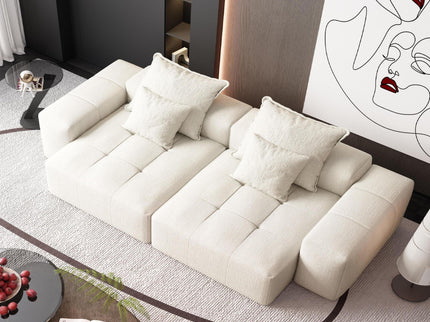 Modern Oversized Diy Combination Modular Sectional Sofa With Pillows