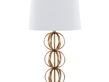 Linx - Contemporary Table Lamp (Set of 2) - Gold / White