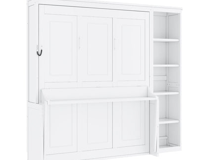 Sturdy Murphy Bed With Desk And Bookshelf