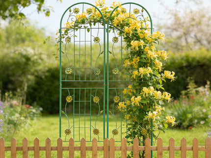Metal Garden Trellis Rustproof Trellis For Climbing Plant Outdoor Flower Support