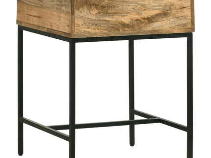 Wyrik - Rectangular Side End Table - Honey