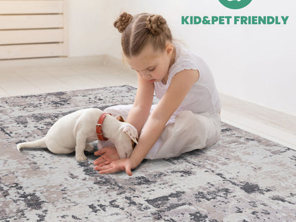 Payas - 8' X 10' Abstract Area Rug - Cream / Brown