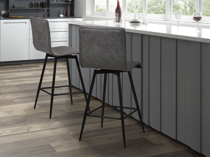 Swivel Counter Stool - Gray