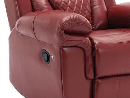 Home Theater Seating Manual Recliner Chair With Led Light Strip For Living Room