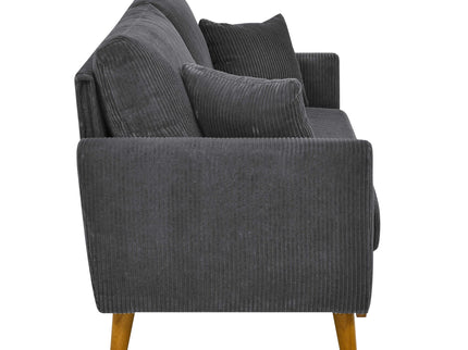 Upholstered Loveseat With Arms And Pillows