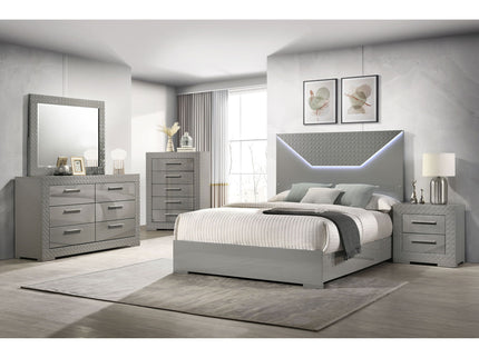Pierce - Panel Bed LED Headboard
