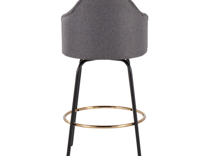 Ahoy - Contemporary Fixed Height Counter Stool Round Footrest (Set of 2)