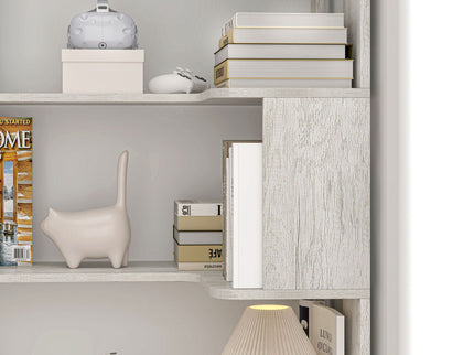 L-Shaped Corner Bookshelf