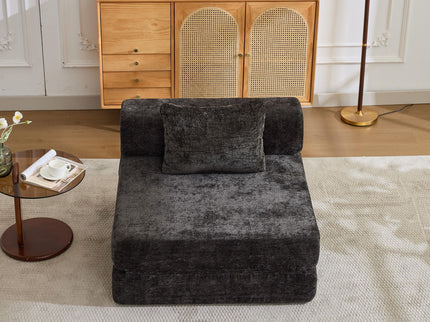 Convertible Floor Sofa Bed With Fixed Shape Frame For Living Room