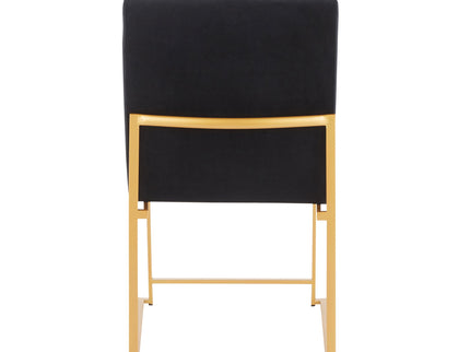 Fuji - Contemporary Stylish Frame, High Back Dining Chair (Set of 2)