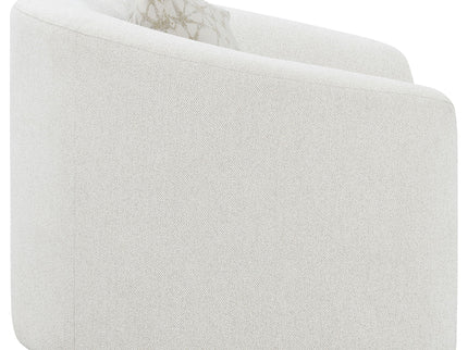 Rory - Sloped Arms Chair With Pillow - White