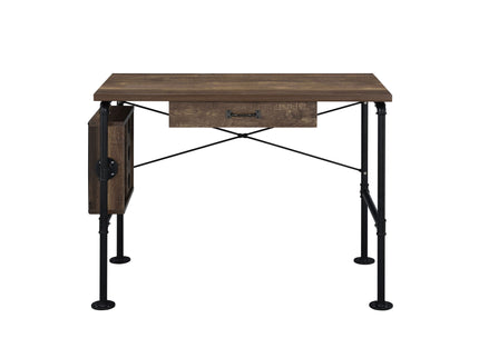 Endang - Writing Desk - Weathered Oak / Black