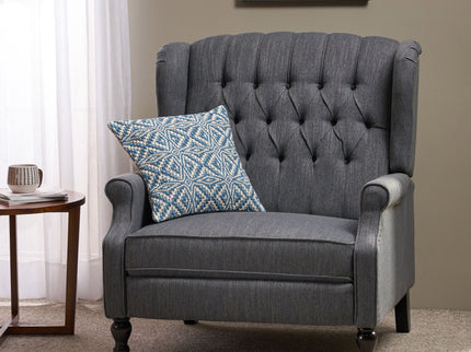 Dunham - Contemporary Fabric Tufted Oversized Pushback Recliner