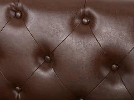 Contemporary 3 Seater Sofa With Tufted Design