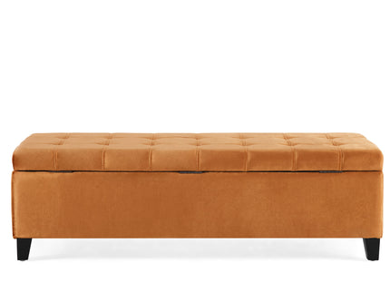 Wendover - Elegant Tufted Storage Bench With Lift-Up Top And Birch Wood Legs