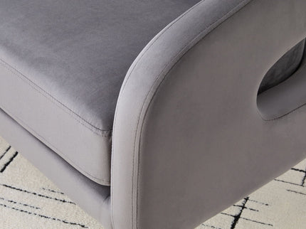 Open Back Loveseat Settee With 3 Pillows