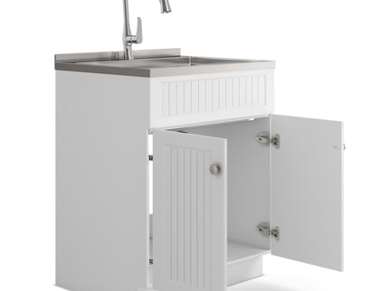 Beckham - Laundry Cabinet & Faucet And Stainless Steel Sink