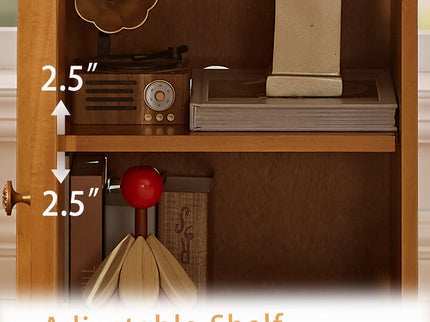 Floor Cabinet With Adjustable Shelf, Storage For Entryway
