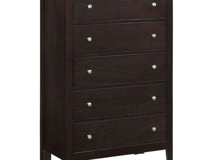 Payton - 5 Drawer - Cappuccino