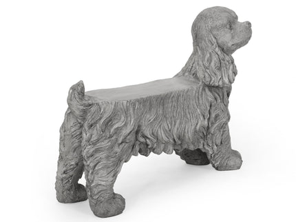 Cocker Spaniel Dog Statue - Gray