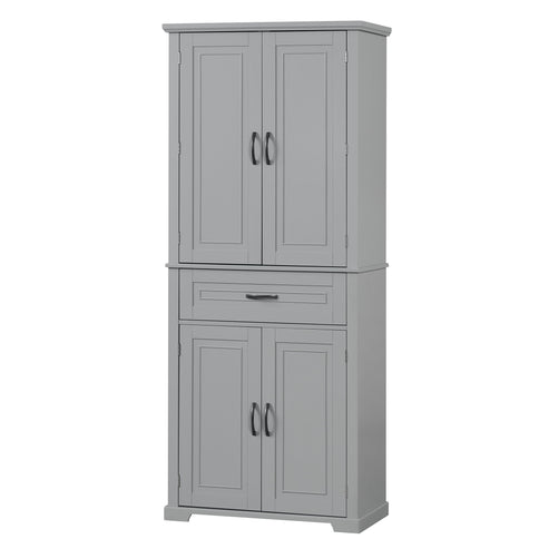 Bathroom Storage Cabinet With Doors And Drawer, Adjustable Shelf
