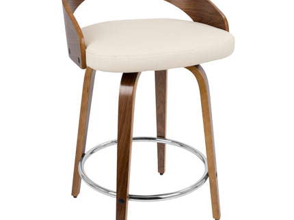 Grotto - Mid-Century Modern, Counter Stool With Swivel (Set of 2)