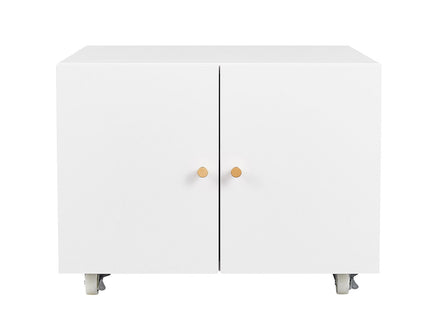 Office Furniture Copier Cabinet 2 Door Steel Copier Stand Mobile Pedestal File Printer Stand