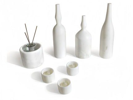 7 Pieces Luxury Natural Marble Living Room Accessories Set