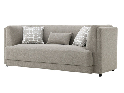 Glenda - Sofa With 3 Pillows - Gray