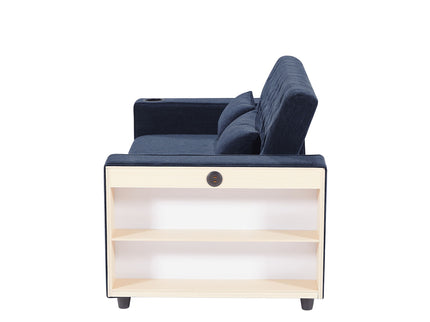 Pull-Out Sofa Bed Convertible Couch With Adjustable Backrest For Living Room