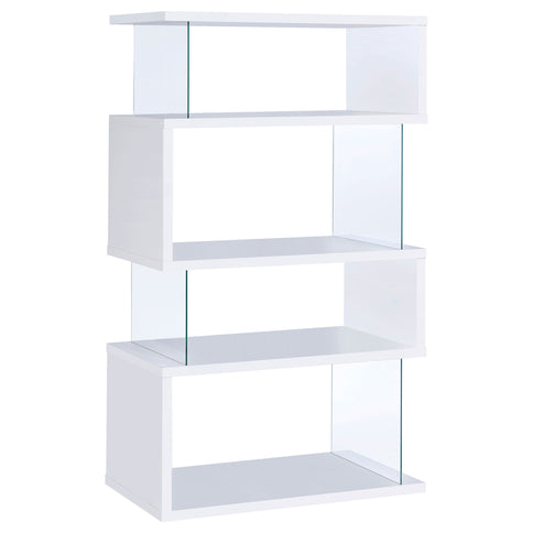 Elias - 4 Shelf Bookshelf With Zigzag Design