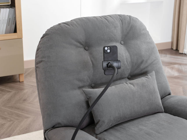 Power Recliner Swivel Glider USB Charger With tooth Music Player, Sleep, Working, Game And Leisure