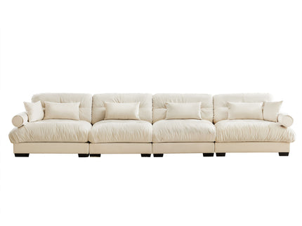 Super Comfort Oversized Modular Sectional Sofa, Deep Seat Convertible L Shaped Couch